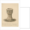 Surrey - Tooting - Font in the Revd. Mr. Lord's Garden: sepia drawing, 1827 by John Buckler