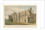 Sussex - Cowdray House, 1825 by John Chessell Buckler