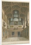 Sussex - Cowdray House - Interior of Hall, 1828 by John Buckler