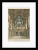 Sussex - Cowdray House - Interior of Hall, 1828 by John Buckler