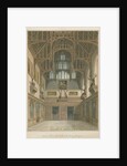 Sussex - Cowdray House - Interior of Hall, 1828 by John Buckler