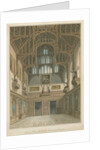 Sussex - Cowdray House - Interior of Hall, 1828 by John Buckler