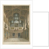 Sussex - Cowdray House - Interior of Hall, 1828 by John Buckler