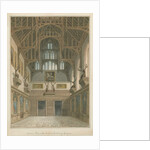 Sussex - Cowdray House - Interior of Hall, 1828 by John Buckler