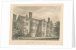 Sussex - Lewes - Glynde Place: sepia drawing, 1830 by John Buckler