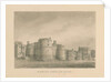 Yorkshire - Skipton Castle: sepia drawing, 1818 by John Buckler
