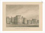 Yorkshire - Skipton Castle: sepia drawing, 1818 by John Buckler