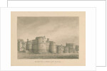 Yorkshire - Skipton Castle: sepia drawing, 1818 by John Buckler