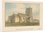 Wiltshire - Semley Church, 1817 by John Buckler