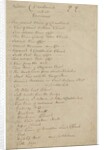 Worcestershire - List of Views contained in Buckler's portfolio: manuscript, 1833 by John Buckler