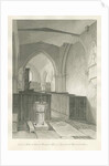 Worcestershire - Droitwich - Saint Andrew's Church Interior : sepia drawing, 1833 by John Chessell Buckler