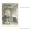 Worcestershire - Droitwich - Saint Andrew's Church Interior : sepia drawing, 1833 by John Chessell Buckler