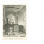 Worcestershire - Droitwich - Saint Andrew's Church Interior : sepia drawing, 1833 by John Chessell Buckler