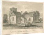 Worcestershire - Droitwich - Saint Peter's Church: sepia drawing, 1833 by John Buckler