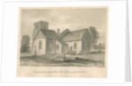 Worcestershire - Droitwich - Saint Peter's Church: sepia drawing, 1833 by John Buckler