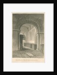 Worcestershire - Droitwich - Saint Peter's Church Interior : sepia drawing, 1833 by John Chessell Buckler