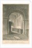 Worcestershire - Droitwich - Saint Peter's Church Interior : sepia drawing, 1833 by John Chessell Buckler
