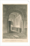 Worcestershire - Droitwich - Saint Peter's Church Interior : sepia drawing, 1833 by John Chessell Buckler