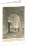 Worcestershire - Droitwich - Saint Peter's Church Interior : sepia drawing, 1833 by John Chessell Buckler