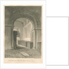 Worcestershire - Droitwich - Saint Peter's Church Interior : sepia drawing, 1833 by John Chessell Buckler