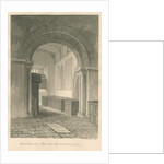 Worcestershire - Droitwich - Saint Peter's Church Interior : sepia drawing, 1833 by John Chessell Buckler