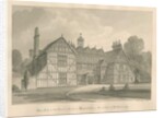 Worcestershire - Hanbury - Meer Hall: sepia drawing, 1833 by John Chessell Buckler