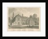 Worcestershire - Hanbury - Meer Hall: sepia drawing, 1833 by John Chessell Buckler