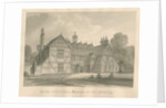 Worcestershire - Hanbury - Meer Hall: sepia drawing, 1833 by John Chessell Buckler