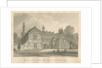 Worcestershire - Hanbury - Meer Hall: sepia drawing, 1833 by John Chessell Buckler