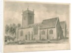 Abbots Bromley Church : sepia drawing, 1839 by John Buckler