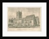 Abbots Bromley Church : sepia drawing, 1839 by John Buckler