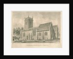 Abbots Bromley Church : sepia drawing, 1839 by John Buckler