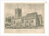Abbots Bromley Church : sepia drawing, 1839 by John Buckler