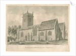Abbots Bromley Church : sepia drawing, 1839 by John Buckler