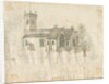 Abbots Bromley Church : pencil sketch with slight wash, nd [1762-1802] by Stebbing Shaw