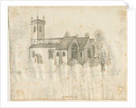 Abbots Bromley Church : pencil sketch with slight wash, nd [1762-1802] by Stebbing Shaw