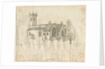 Abbots Bromley Church : pencil sketch with slight wash, nd [1762-1802] by Stebbing Shaw