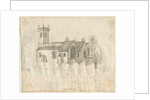 Abbots Bromley Church : pencil sketch with slight wash, nd [1762-1802] by Stebbing Shaw