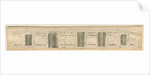 Abbots Bromley: engraved strips of sections of fossil stones, nd. [?19th cent] by Anonymous Anonymous