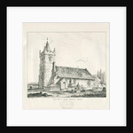 Acton Trussell Church: pen and ink drawing, 1838 by Thomas Peploe Wood