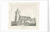 Acton Trussell Church: pen and ink drawing, 1838 by Thomas Peploe Wood