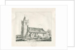 Acton Trussell Church: pen and ink drawing, 1838 by Thomas Peploe Wood