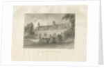 Aldridge Grammar School: sepia drawing, 1847 by John Buckler