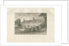 Aldridge Grammar School: sepia drawing, 1847 by John Buckler