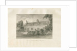Aldridge Grammar School: sepia drawing, 1847 by John Buckler