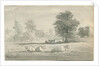 Aldridge - parsonage: pen and wash drawing by John Robert Fernyhough