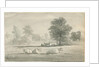 Aldridge - parsonage: pen and wash drawing by John Robert Fernyhough