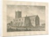 Alrewas Church: sepia drawing, 1848 by John Buckler