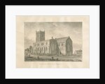 Alrewas Church: sepia drawing, 1848 by John Buckler