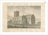 Alrewas Church: sepia drawing, 1848 by John Buckler